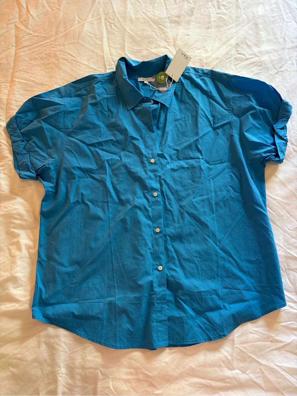 NWT Rails Jojo Button Town Top in Pacific Blue size Large